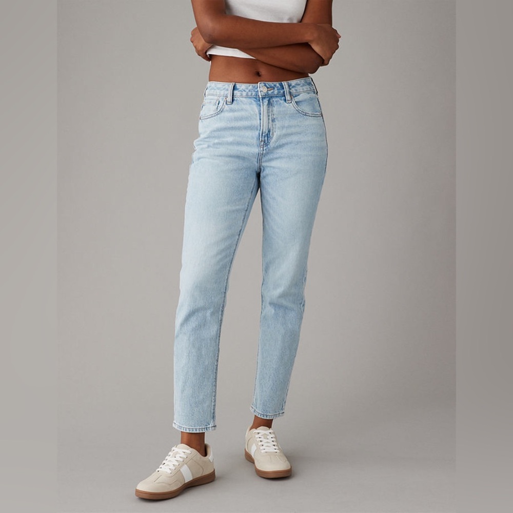 American Eagle Outfitters Sky Blue Straight Leg Jeans